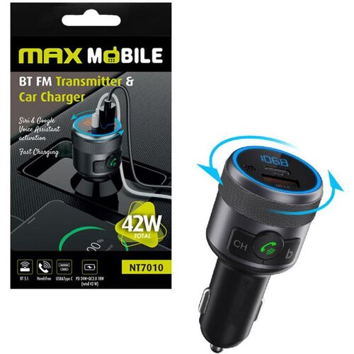 MM FM TRANSMITER I AUTO PUNJAČ 42W NT7010 3058 Slike