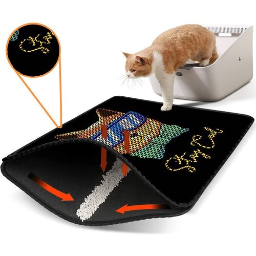 WALLXPERT Nrszn0222 multicolor cat litter mat Cene