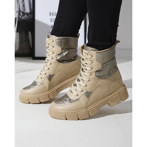Resti Light brown women's uninsulated bagger boots Qertera- Footwear Cene