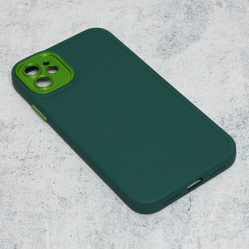 maska camera color za iphone 11 6.1 tamno zelena Slike