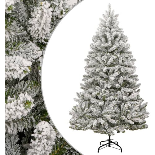 vidaXL Umetna novoletna jelka s snegom 210 cm Cene