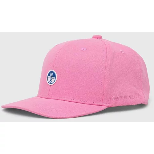 North Sails Bombažna bejzbolska kapa roza barva