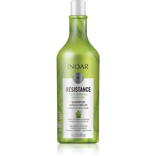 INOAR R&amp;eacute;sistance Bambu &amp;scaron;ampon za lomljive in izčrpane lase 1000 ml Slike