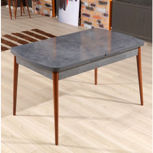 Hanah home trpezarijski sto na razvlačenje Aris, 132-170 cm, Antracit Cene