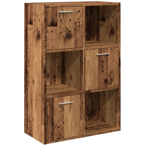 vidaXL Polica za knjige Staro drvo 60,5x30x90 cm Konstruirano drvo Cene