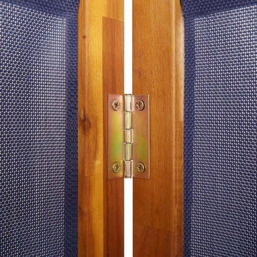 vidaXL Sobna pregrada s 4 panela tamnoplava 280x180 cm Cene