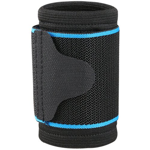 INF 2-delni nastavljivi kompresijski &scaron;portni zapestni trak z Velcro, zračen in vpija znoj, pletena opora za zapestje Modra, (5000324152) Cene