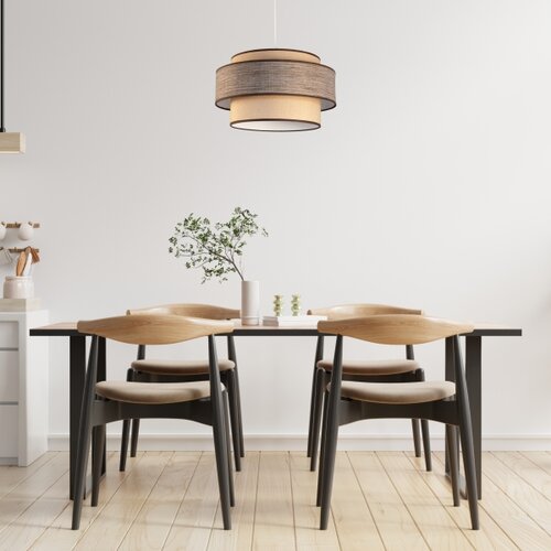  Visilica na sajli GRACE 1xE27/60W/230V prečnik 40 cm bež/braon Slike