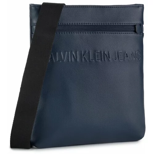 Calvin Klein Jeans Torbica za okrog pasu Micro Pebble Eu Flat Pack K50K504908 Mornarsko modra