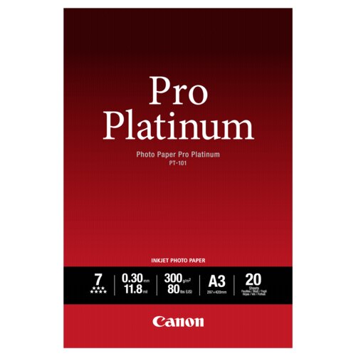 Canon PT-101 A 3, 20 sheet Photo Paper Pro Platinum 300 g Cijene
