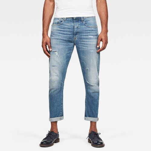 G-star jeans - type c 3d straight tapered 2.0 blue-grey Cene