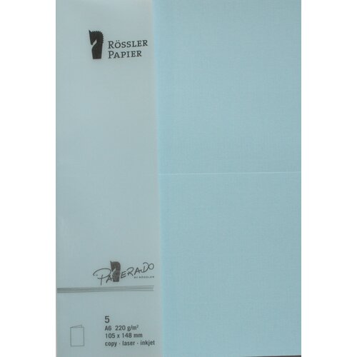 Grupo A6 PAPIRNA KARTICA 5 ENOT VODNO MODRA, (20861850) Slike