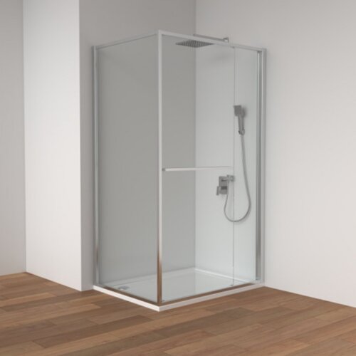 Copen atlas pro 1V pravougaona tu&amp;scaron; kabina hrom, staklo 6mm - 100x90x200 cm C-02-43K10901V Slike
