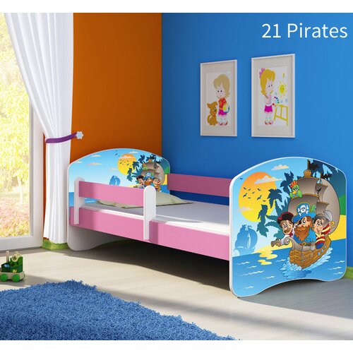  Dječji krevet ACMA s motivom, bočna roza 160x80 cm 21 Pirates Cijene