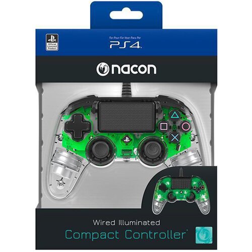 Bigben PS4 Nacon Compact Light Wired Controller prozirno-zeleni Cijene