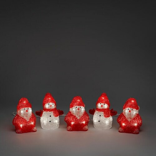 Konstsmide LED božićna ukrasna figura Djed Božićnjak i snjegović (9 m x 10 cm x 13 cm, LED) Cijene