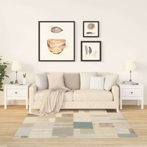  Bočni stolići 2 kom bijeli 50x50x49 cm od masivne borovine Slike