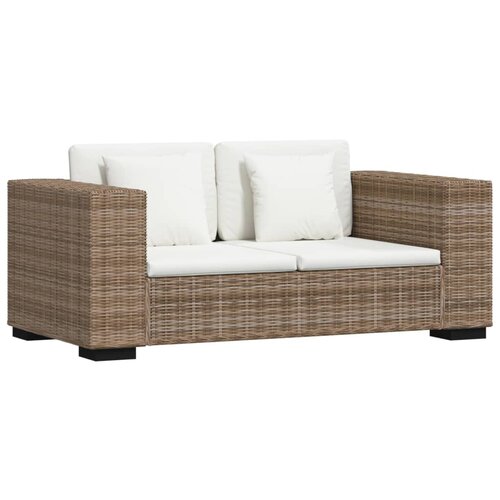 Maison Chic Sedem Delni Komplet Dvosed kavč - Sofa - Kanape Pravi Ratan, (21726668) Slike