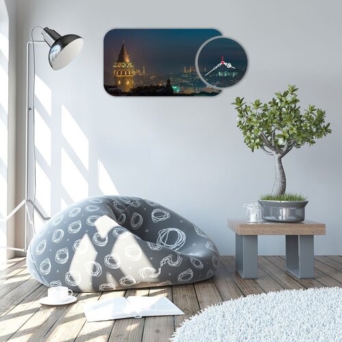 Wallity zidni sat YMS-39, 68x32 cm, 2 dela Cene