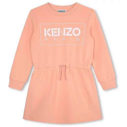 Kenzo Kids Dječja haljina boja: ružičasta, mini, ravna