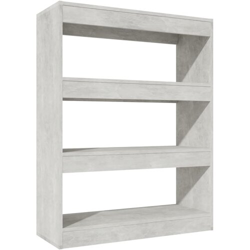 Maison Chic Knjižna omara - Knjižni regal betonsko siva 80x30x103 cm, (21723329) Cene