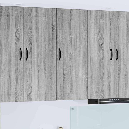 vidaXL Stenska kuhinjska omarica s polico Siva Sonoma 40 x 31 x 100 cm Cene