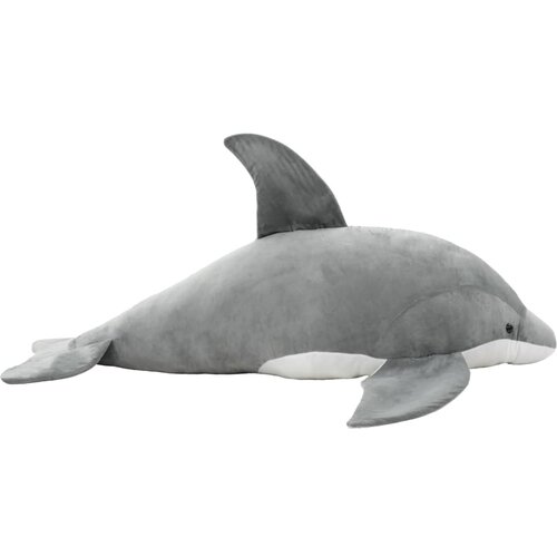 vidaXL Plišasta igrača delfin siv Cene