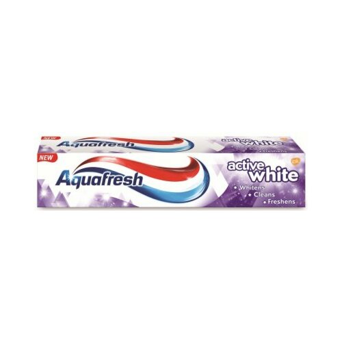 Aquafresh active white pasta za zube 125ml tuba Slike