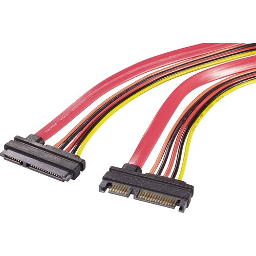 Renkforce Električni podalj&scaron;evalni kabel za trdi disk [1x SATA-kombiniran vtič 7+15 polni - 1x SATA-kombinirana vtičnica 7+15 polni] 0.50, (20416396) Cene
