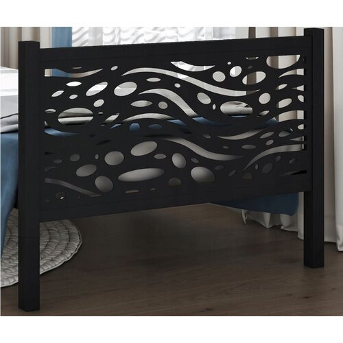 Molarem Home Metalni dječji krevet Viana - crni - 200x90 cm - Bez madraca Slike