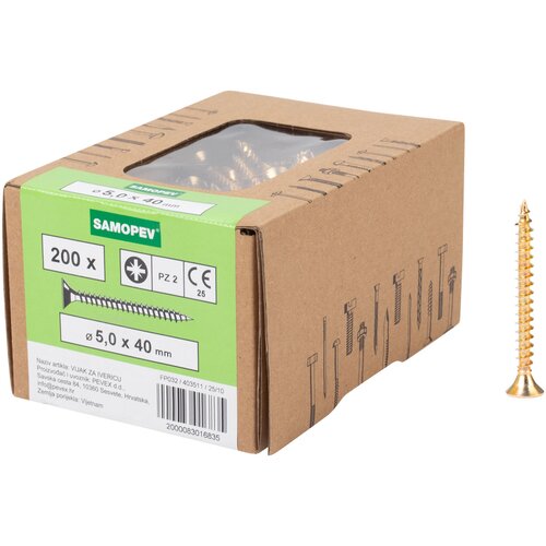 SAMOPEV Vijak za drvo PZ 5 x 40 200/1 Cene