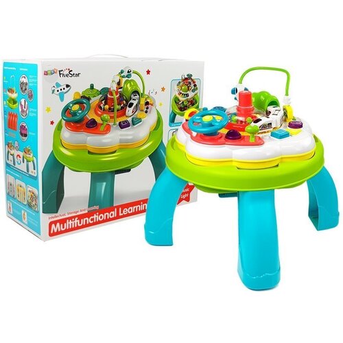 Lean_Toys Izobraževalna miza Piano Train Zvok volan Slike
