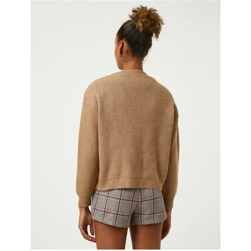 Koton V-Neck Knit Sweater Long Sleeve