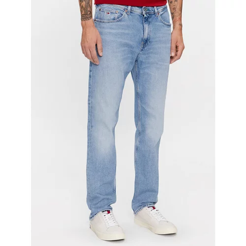 Tommy Jeans Jeans hlače Ethan DM0DM18179 Modra Straight Fit