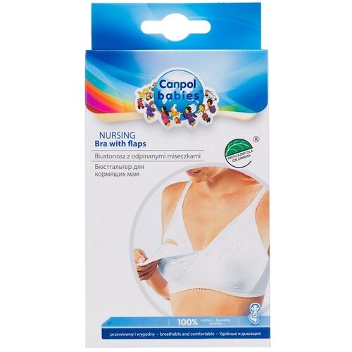 Canpol Babies grudnjak za dojilje, beli classic 75D Cene