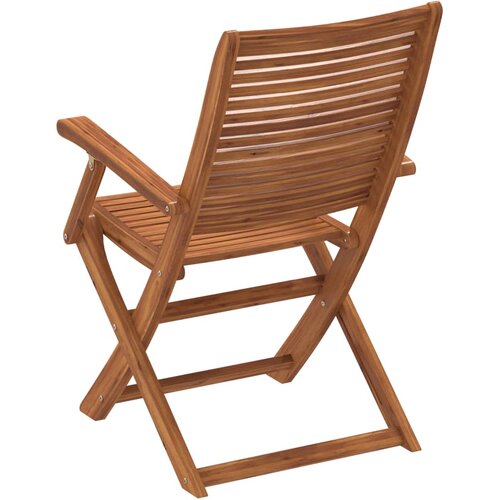  Sklopive vrtne stolice 4 kom 57x66x95 cm masivno drvo bagrema Slike