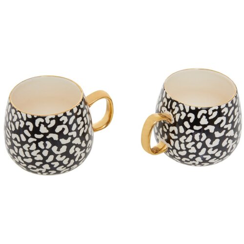 Premier Housewares Črne/zlate lončene skodelice v kompletu 2 ks 330 ml London &amp;ndash; Slike