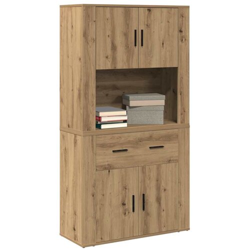  Highboard hrast artisan 80 x 33 x 150 cm Konstruirano drvo Slike