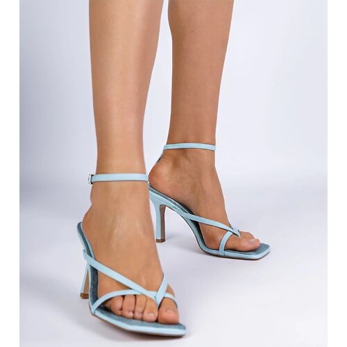 D/CEO marka niezdefiniowana Blue flip-flop sandals on a heel Zelfin Slike