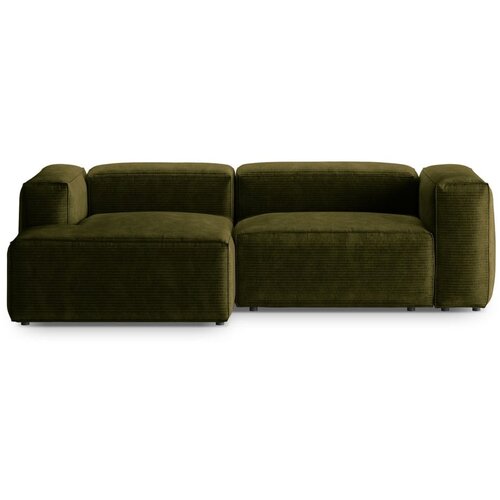 Cosmopolitan Design Zelena kutna garnitura od samta (s lijevim kutom/s ležaljkom) Bergano – Cijene