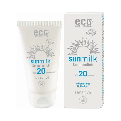 eco cosmetics Sensitive mlijeko za sunčanje ZF 20