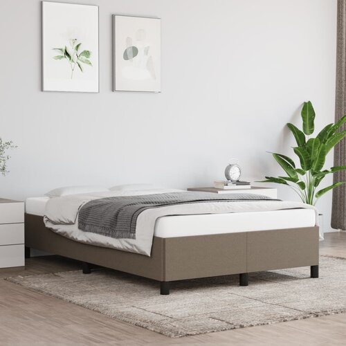 The Living Store Posteljni okvir taupe 120x200 cm blago - Posteljni Okvir, (21531402) Cene