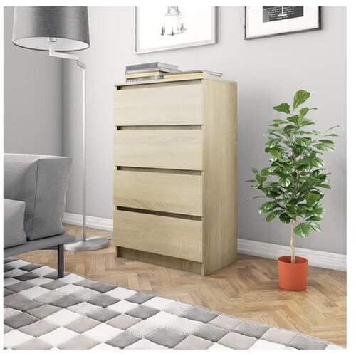 Komoda sonoma hrast 60x35x98,5 cm iverna plošča Cene