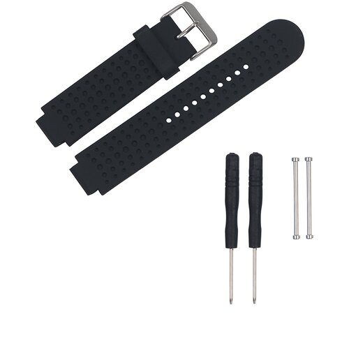INF Nadomestni silikonski pašček za uro Black Garmin Forerunner 220/230/235/630/620/735XT, Garmin Approach S20/S5/ S6, (21235681) Cene