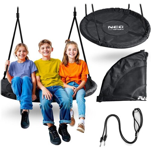 Neo-Sport ns-103 ljuljačka rodino gnijezdo, 110 cm, crna Cene