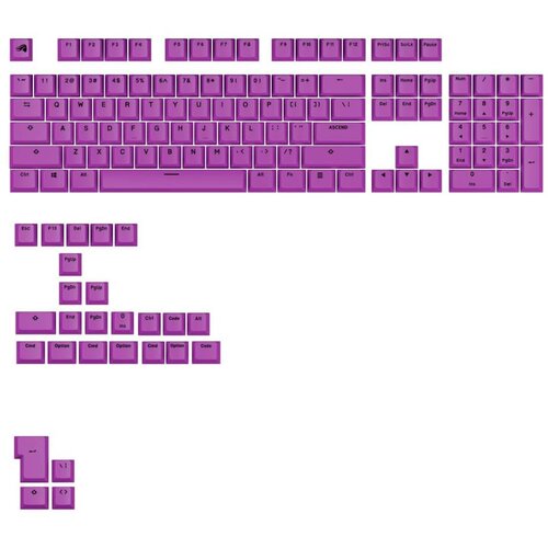 Glorious Keycaps GPBT Basic - Epic Purple Cene