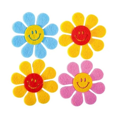 Junior crafty shapes kraft oblici cvet smajli filc 4k ( 137305 ) Slike