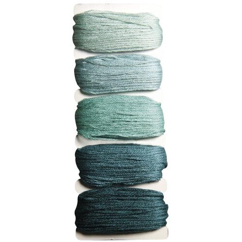 RAYHER Bombažne vrvice "Stitch&knot, modri toni, 5x10 m, (20633842) Cene