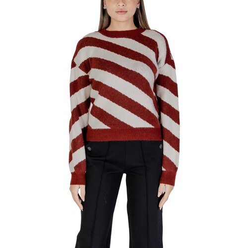 Vero_Moda Puloverji VMLARA LS O-NECK PULLOVER BOO REP 10310862 Rdeča Cene