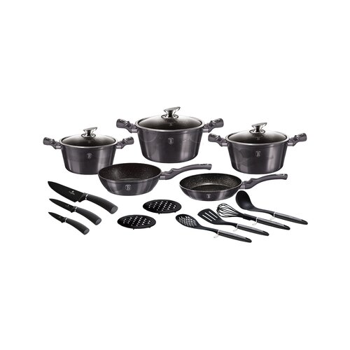 Berlinger Haus BH/6920 set jedilnega pribora, metallic line carbon pro edition, 17-delni, metallic line carbon pro edition Slike